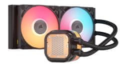 Corsair Corsair iCUE LINK TITAN 240 RX LCD Hladilnik procesorja, 12 cm, črn