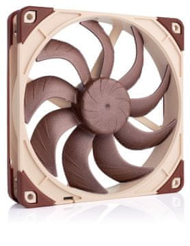 Noctua Noctua NF-A14X25 G2 LS-PWM sistem za hlajenje računalnika Ohišje računalnika Zračno hlajenje 14 cm Bež, Rjava 1 kos