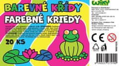 Wiky Barvne krede za pločnik, 20 kosov