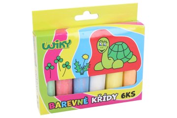 Wiky Velike barvne krede 6 kosov