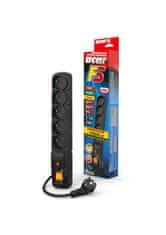 ACAR ACAR F5 Črna 5 vtičnic 230 V 1,5 m