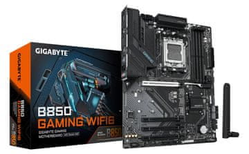 Gigabyte GIGABYTE B850 GAMING WIFI6 Matična plošča - AMD Ryzen 9000 serije CPU-ji, 6+2+2 fazni Digitalni VRM, do 8200MHz DDR5 (OC), 1xPCIe 5.0 + 2xPCIe 4.0 M.2, GbE LAN, WIFI 6, USB 3.2 Gen 2