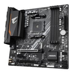 Gigabyte GIGABYTE B550M AORUS ELITE Matična plošča - Podpira AMD Ryzen 5000 serijo AM4 CPU-jev, 5+3 fazni čisti digitalni VRM, do 4733MHz DDR4 (OC), 2xPCIe 3.0 M.2, GbE LAN, USB 3.2 Gen1