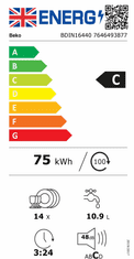 Beko pomivalni stroj BDIN16440