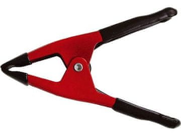 Extol Craft Izoliran kovinski terminal (9687) insulated metal clamp, 100mm, spring-loaded jaws