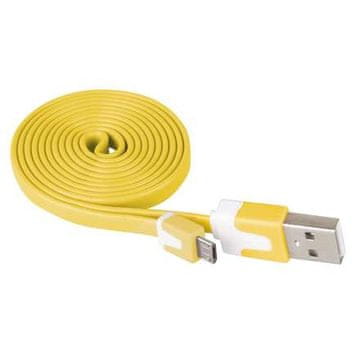 Ostatní USB-kabel Emos USB 2.0 A/M - micro B/M 1m yellow