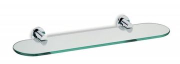 Kela Polica KL 20273 MAKIRA chromed brass / safety glass 15 x 45cm