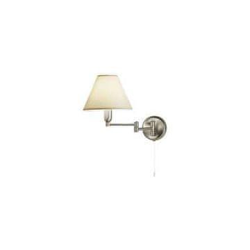 Kolarz Stenska svetilka (264.61.6) WL HILTON, Nickel, gebürstet / Color, 1 flg., E14, 40W, IP20, L 24cm, W 22cm, A 20-36cm