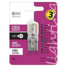 Emos LED žarnica ZQ9523 LED bulb Classic JC A++ 2.5W G9 NW neutral white