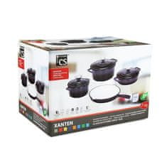 CS Solingen Set posod CS-067465 litinová Xanten 7 ks black