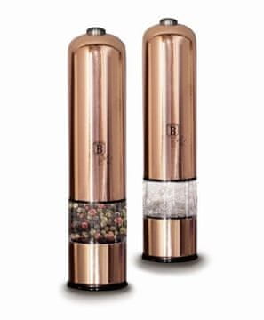 Berlingerhaus Mlinček za sol in poper BH-1905 električni set 2 kosa Rosegold Metallic Line