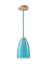 LAMKUR Lestenec LM-1.1/38 BLUE material: glass (28910) single lamp