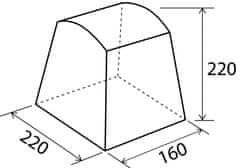 Brunner  Šotor kuhinja Camp Inn 200 x 160 siva - modra