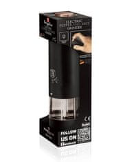 Berlingerhaus Električni mlinček za sol in poper BH-9287 Električni mlinček za sol in poper Kolekcija Black Rose