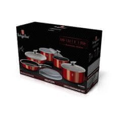 Berlingerhaus Set posod BH-1674 12 ks Burgundy Metallic Line