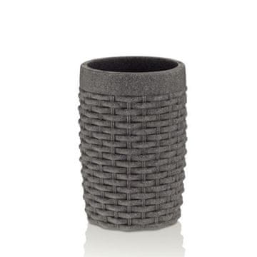 Kela Skodelica KL-24140 Cup ALEXIA poly grey H 10.5cm / ? 7cm