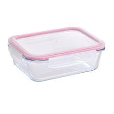 Bergner Posoda za hrano BG-25026-RD Glass food container with snap-on lid 1.5l