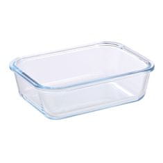 Bergner Posoda za hrano BG-25026-RD Glass food container with snap-on lid 1.5l