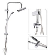 EXCELLENT Komplet za tuširanje KO-CF6000010 Tuš garnitura brez pipe, stenska, RAIN, krom