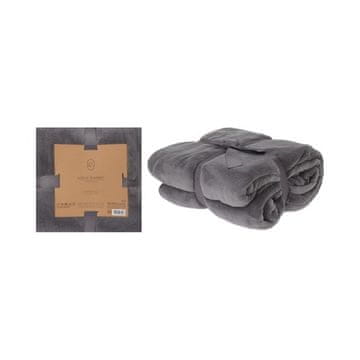 HOMESTYLING Odeja KO-HZ1011870 Fleece blanket 180 x 230 cm ESSENTIALS grey