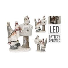 HOMESTYLING Božični okraski KO-APF477000 Christmas decoration elf with LED lighting 33 x 47 cm 2ASS