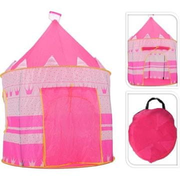 HOMESTYLING Otroški šotor KO-491009270 Children's castle tent Princess