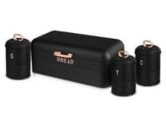 Berlingerhaus Kruh BH-6753 and food container set of 4 Black Rose Collection