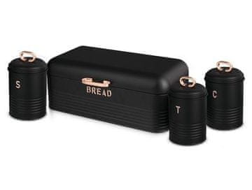 Berlingerhaus Kruh BH-6753 and food container set of 4 Black Rose Collection