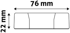Avide Vgradna stropna svetilka (9571125) d12cm, 6W, 4000K, 420lm