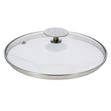 de Buyer Pokrov 3429.16, glass lid, diameter 16 cm, stainless steel edges