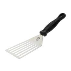 de Buyer Gramofon 4232.01 OFFSET, perforated, stainless steel, 12 cm work surface, dishwasher safe, ergonomically shaped handle, anti-slip finish, hanging eyelet, made in France