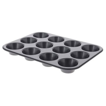 de Buyer Pekač 4843.00, non-stick mold, solid, 12 muffins, PFOA free PTFE, max. 220 °C