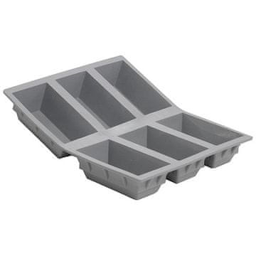de Buyer Pekač 1831.21D, silicone, 6 pcs loaf pan, 21x17.5x3.1 cm, made in France