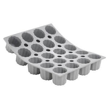 de Buyer Pekač 1856.21D, 20 mini canelés molds, silicone, temperature -70 to 300 °C