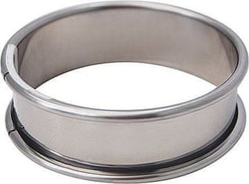de Buyer Okrogli okvir 3091.18N, rounded top and bottom edges, spring stainless steel ring, smooth inner surface, diameter 18 cm, height 2 cm