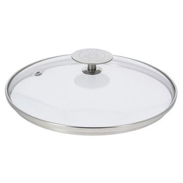 de Buyer Pokrov 3429.20, glass lid, diameter 20 cm, stainless steel edges