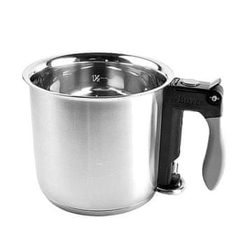de Buyer Lonec iz nerjavečega jekla 3437.16N, for water bath, stainless steel, opening handle, valve, internal scale, sandwich bottom