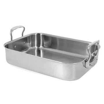 de Buyer Ponev 3727.35, AFFINITY, rectangular, curved edges, rounded corners, non-deformable, overall dimensions 41 x 27.5 x 12.35 cm