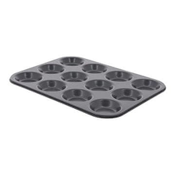 de Buyer Pekač 4711.12, tartlet mold, 12 pcs, iron, non-stick surface, 34x26x1.9 cm, diameter 7 cm