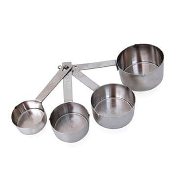 de Buyer Komplet merilnih skodelic 4827.02, 4 measuring cups, stainless steel, 60/80/125/250 ml