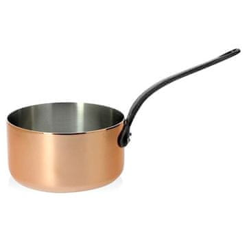 de Buyer Lonec iz nerjavečega jekla 6460.18, copper saucepan, cast iron handle, not suitable for induction, diameter 18 cm