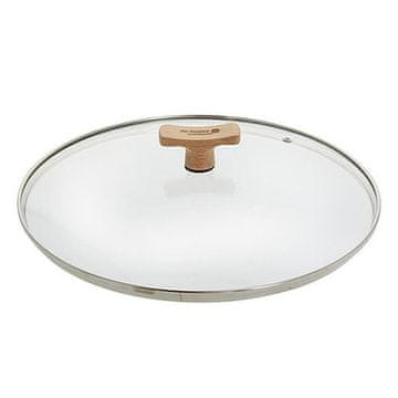 de Buyer Pokrov 4111.32, glass lid, ? 32, stainless steel edge, wooden handle