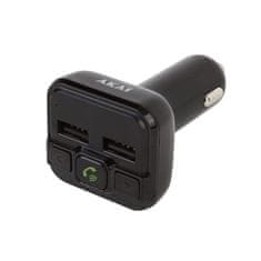 Akai Oddajnik FMT-20BT, wireless, USB support, Bluetooth connectivity, USB charging