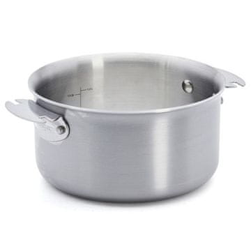 de Buyer Lonec iz nerjavečega jekla 3661.16 ALCHIMY LOQY stainless steel, diameter 16 cm, volume 1.3 l, volume scale, stackable, without handles, must be purchased separately