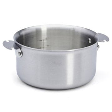 de Buyer Lonec iz nerjavečega jekla 3661.18 ALCHIMY LOQY, stainless steel, diameter 18 cm, volume 1.8 L, curved edge