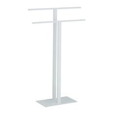 Northix Belo obešalo za brisače T-Design z dvema krakama