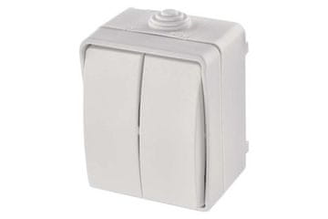 Emos Preklop A1398.4 Wall switch No. 5 IP54, 2 buttons