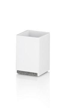 Kela Skodelica KL-23692 Cube polyresin white