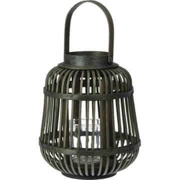 ProGarden Sveča KO-435000460 bamboo candle holder 24x19 cm green