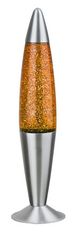 Rabalux Lava svetilka 4114 Glitter E14 G45 1x MAX 25W orange/silver